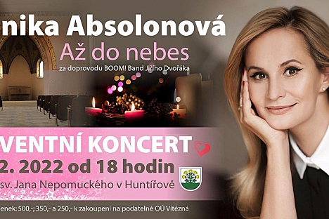 Adventní koncert Moniky Absolonové v Huntířově