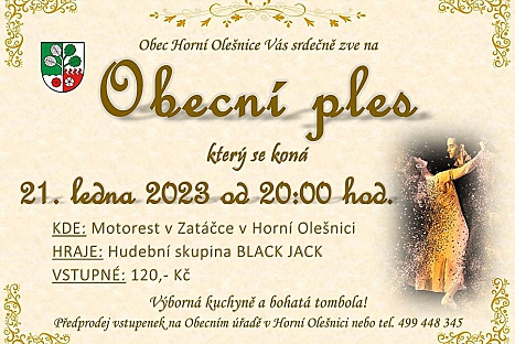 Obecní ples v Horní Olešnici