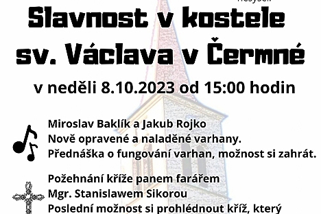 Slavnost v kostele sv. Václava v Čermné