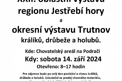 Úpice bude opět hostit chovatelskou výstavu