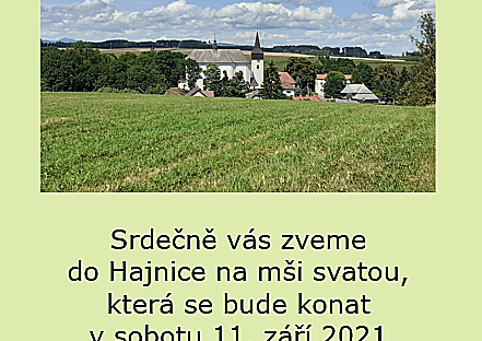 Mše svatá v Hajnici