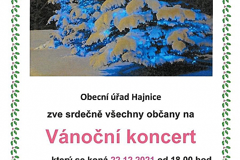 Vánoční koncert v Hajnici