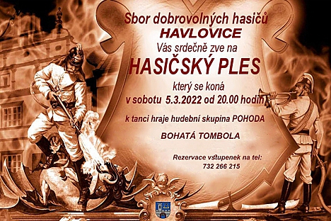 Pozvánka na ples do Havlovic