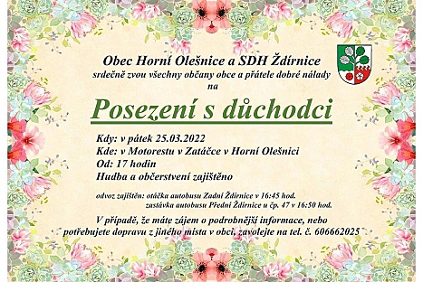 V Horní Olešnici to rozjedou důchodci