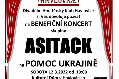 Havlovičtí divadelníci uspořádají benefiční koncert