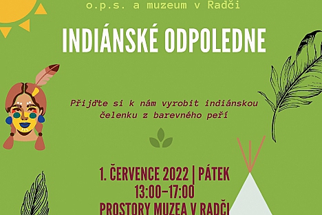 Indiánské odpoledne v radečském muzeu